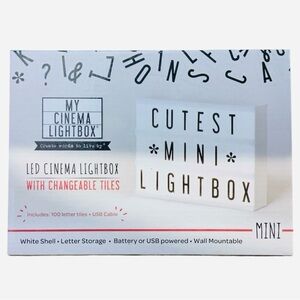 My Cinema Lightbox - Mini LED Marquee Light Box + Bonus Pack NEW BNIB